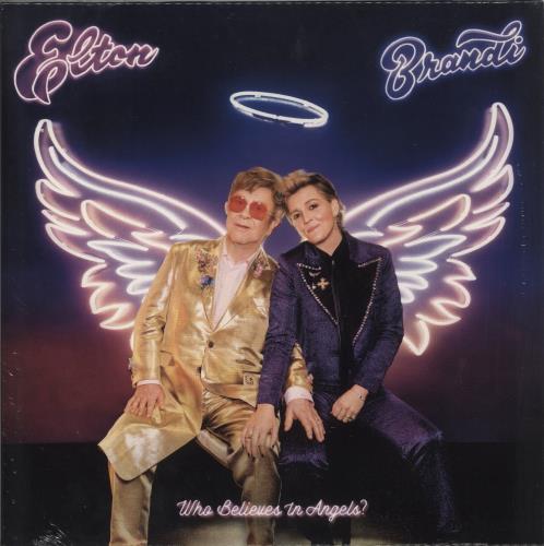 Elton John Who Believes In Angels? - Purple Marble Vinyl - Shrink vinyl LP album (LP record) UK JOHLPWH876546