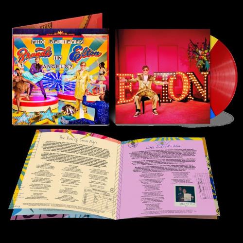 Elton John Who Believes In Angels? - Red, Blue & Yellow Tri-Colour Vinyl - Sealed vinyl LP album (LP record) UK JOHLPWH861501