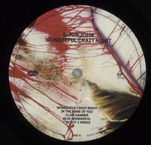 Elton John Wonderful Crazy Night vinyl LP album (LP record) UK JOHLPWO871496