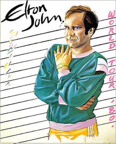 Elton John World Tour '80 tour programme US JOHTRWO127626