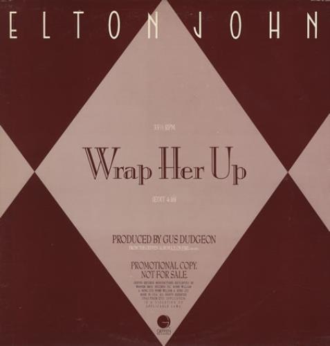 Elton John Wrap Her Up 12" vinyl single (12 inch record / Maxi-single) US JOH12WR27179