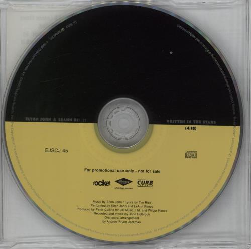 Elton John Written In The Stars CD single (CD5 / 5") UK JOHC5WR132729