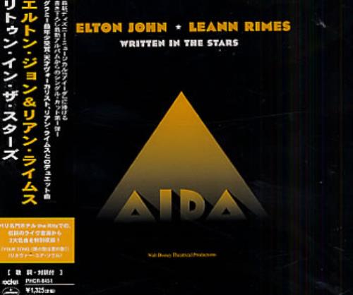 Elton John Written In The Stars CD single (CD5 / 5") Japanese JOHC5WR135983