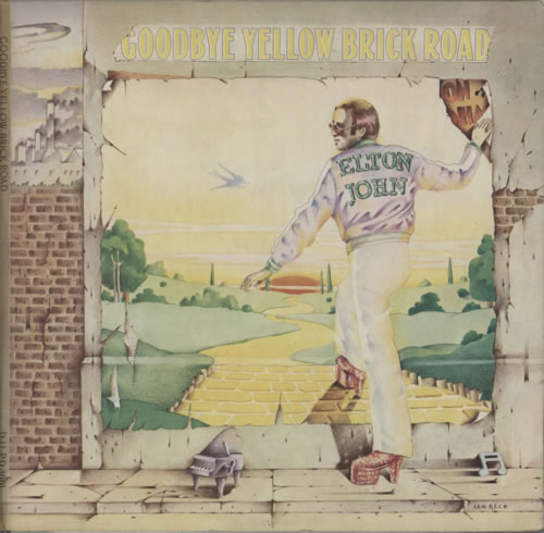 Elton John Goodbye Yellow Brick Road - 1st - Brown & Red 2-LP vinyl record set (Double Album) UK JOH2LGO617668