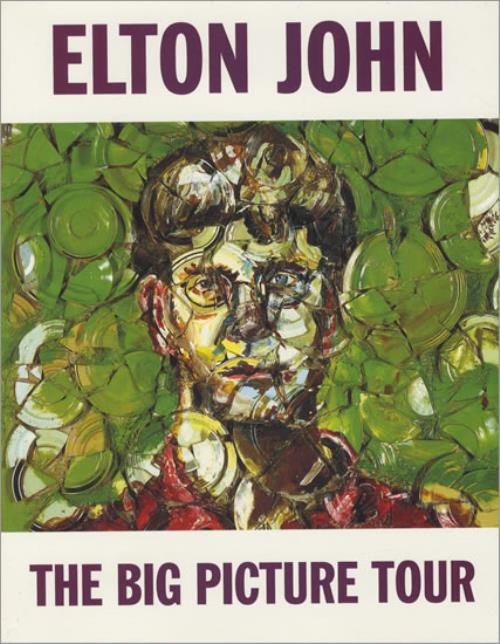 Elton John The Big Picture Tour + ticket stubs US tour programme