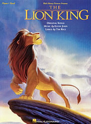 Elton John The Lion King Song Book Us Book 244525 0 7935 3416 X These are the best songs from the lion king franchise! eil com