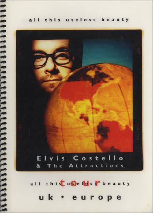 Elvis Costello All This Useless Beauty Tour Itinerary UK COSITAL463010