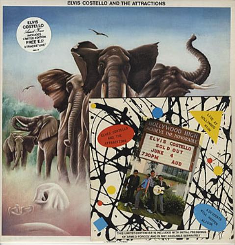 Elvis Costello Armed Forces + 7" vinyl LP album (LP record) Australian COSLPAR310981