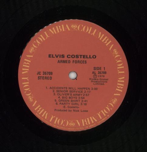 Elvis Costello Armed Forces -  shrink With Sticker vinyl LP album (LP record) US COSLPAR870317