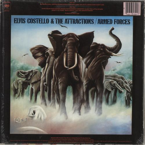 Elvis Costello Armed Forces -  shrink With Sticker vinyl LP album (LP record) US COSLPAR870317