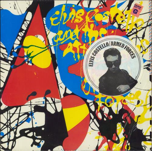 Elvis Costello Armed Forces - stickered shrink vinyl LP album (LP record) US COSLPAR800433