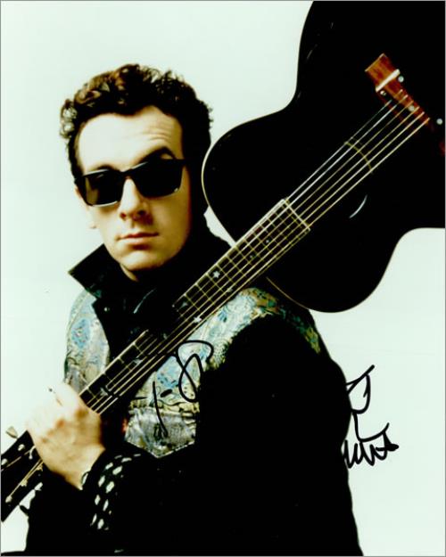 Elvis Costello Autographed Photo photograph UK COSPHAU455612