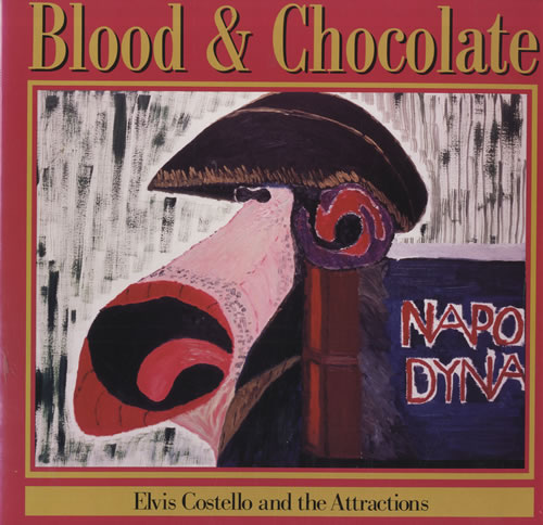 Elvis Costello Blood & Chocolate vinyl LP album (LP record) Canadian COSLPBL561797