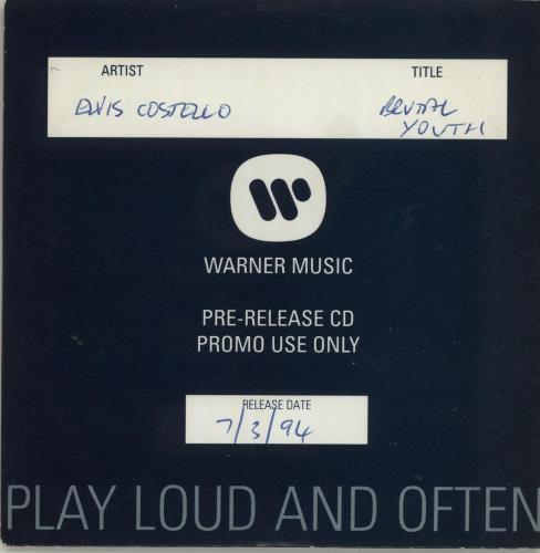 Elvis Costello Brutal Youth CD album (CDLP) German COSCDBR686446