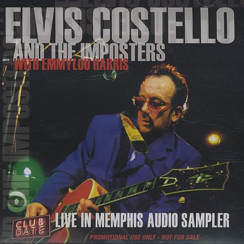Elvis Costello Club Date - Live in Memphis Audio Sampler CD album (CDLP) US COSCDCL396875