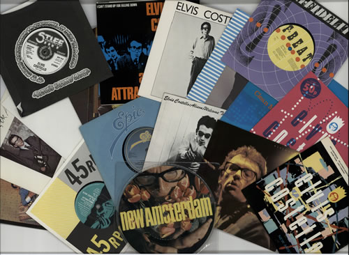 Elvis Costello Collection of 17 x 7" Singles 7" vinyl single (7 inch record / 45) UK COS07CO573141