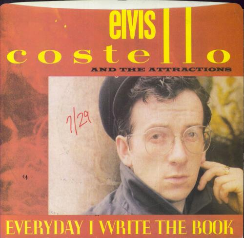 Elvis Costello Everyday I Write The Book 7" vinyl single (7 inch record / 45) US COS07EV32366