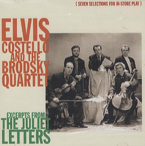 Elvis Costello Excerpts From The Juliet Letters CD single (CD5 / 5") US COSC5EX37546