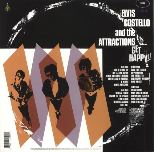 Elvis Costello Get Happy! - 180gm Vinyl 2-LP vinyl record set (Double LP Album) UK COS2LGE736758