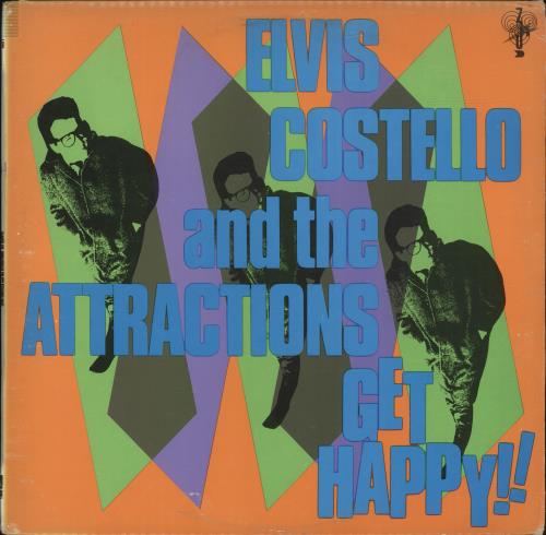 Elvis Costello Get Happy - Factory Sample vinyl LP album (LP record) New Zealand COSLPGE692756