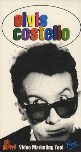 Elvis Costello Get Happy/Trust EPK video (VHS or PAL or NTSC) US COSVIGE197926
