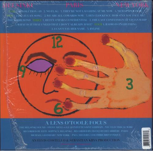 Elvis Costello Hey Clockface - Red Vinyl - Hype Stickered Shrink 2-LP vinyl record set (Double LP Album) UK COS2LHE824314