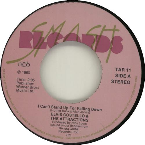 Elvis Costello I Can't Stand Up For Falling Down 7" vinyl single (7 inch record / 45) Norwegian COS07IC685970