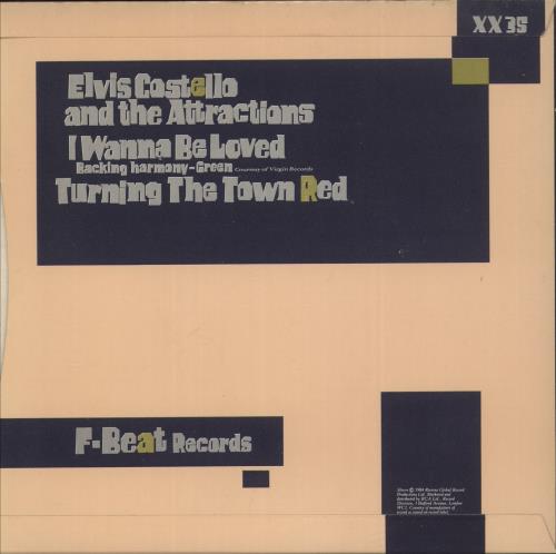 Elvis Costello I Wanna Be Loved 7" vinyl single (7 inch record / 45) UK COS07IW156233