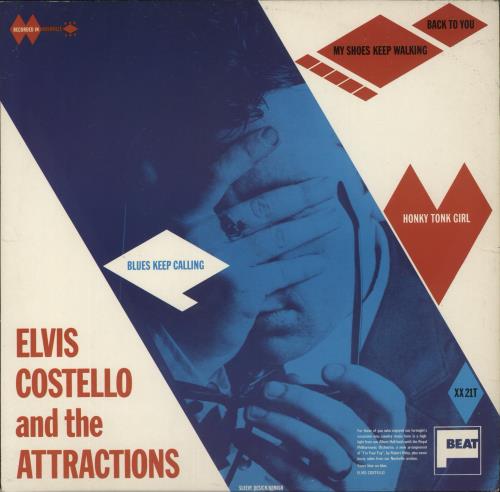 Elvis Costello I'm Your Toy - Sticker 12" vinyl single (12 inch record / Maxi-single) UK COS12IM880726