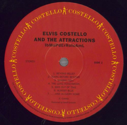 Elvis Costello Imperial Bedroom - 180 Gram Vinyl vinyl LP album (LP record) UK COSLPIM823733