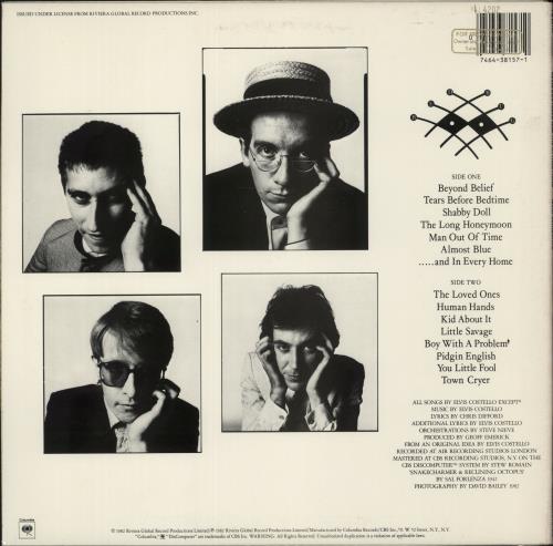 Elvis Costello Imperial Bedroom - Gold Promo Stamped vinyl LP album (LP record) US COSLPIM561831