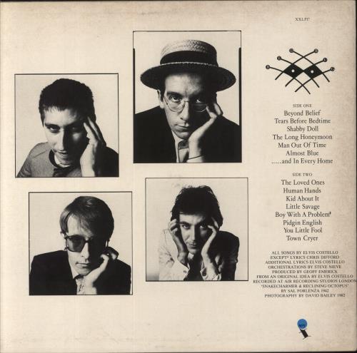 Elvis Costello Imperial Bedroom - Illustrated labels vinyl LP album (LP record) UK COSLPIM210228