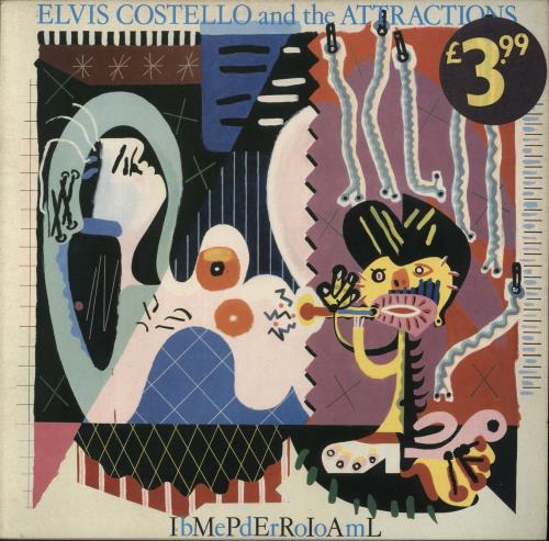 Elvis Costello Imperial Bedroom - price sticker vinyl LP album (LP record) UK COSLPIM656020