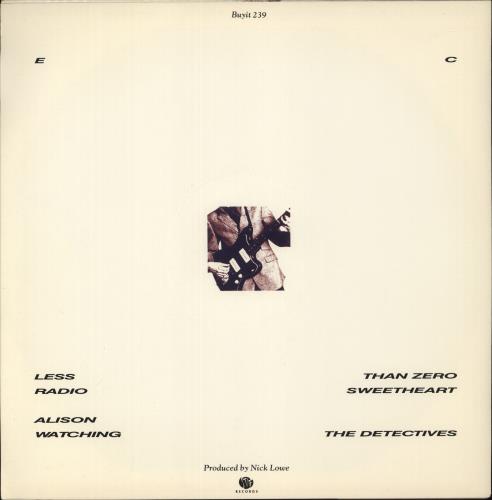 Elvis Costello Less Than Zero EP 12" vinyl single (12 inch record / Maxi-single) UK COS12LE871309