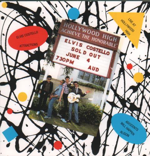 Elvis Costello Live At Hollywood High - 2015 7" vinyl single (7 inch record / 45) UK COS07LI682869