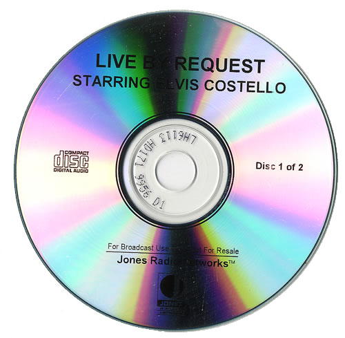 Elvis Costello Live By Request Starring Elvis Costello CD-R acetate US COSCRLI480007