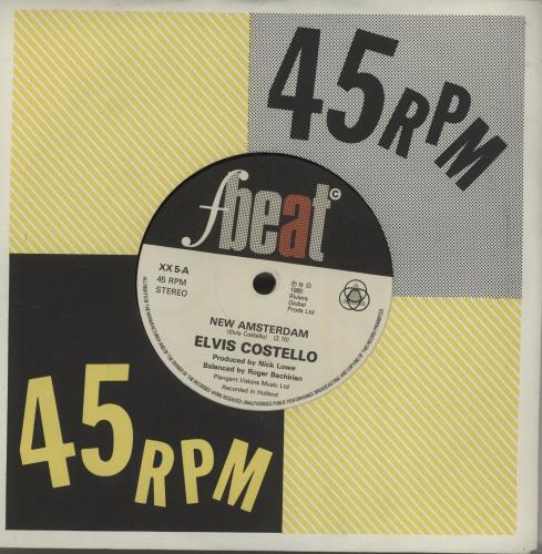 Elvis Costello New Amsterdam 7" vinyl single (7 inch record / 45) UK COS07NE578227