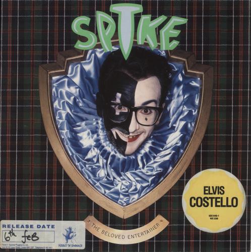 Elvis Costello Spike - Not For Resale sticker vinyl LP album (LP record) UK COSLPSP804572