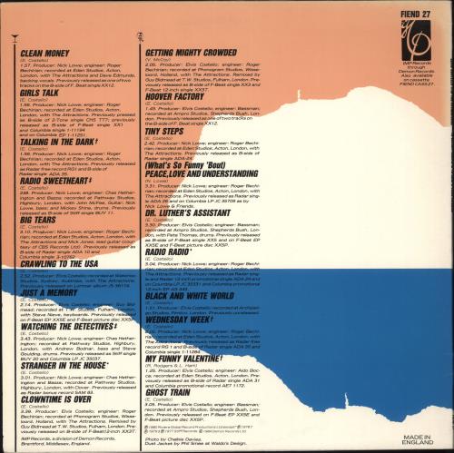 Elvis Costello Ten Bloody Marys & Ten How's Your Fathers - stickered vinyl LP album (LP record) UK COSLPTE707766