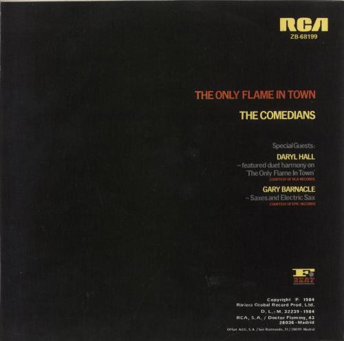 Elvis Costello The Only Flame In Town - La Unica Llama En La Ciudad - Promo Stamped 7" vinyl single (7 inch record / 45) Spanish COS07TH864464