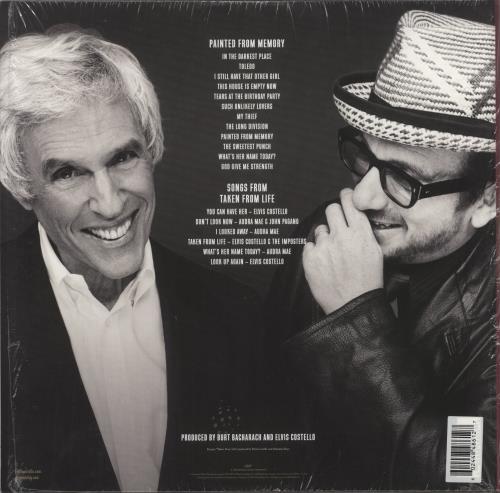 Elvis Costello The Songs Of Bacharach & Costello: Remastered + Lithograph + Opened Shrink 2-LP vinyl record set (Double LP Album) US COS2LTH873852