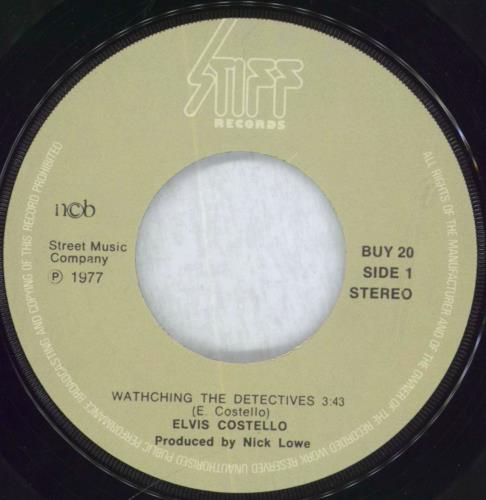 Elvis Costello Watching The Detectives 7" vinyl single (7 inch record / 45) Norwegian COS07WA824653