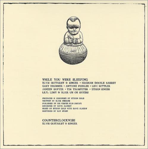 Elvis Perkins While You Were Sleeping 7" vinyl single (7 inch record / 45) UK EPK07WH407405