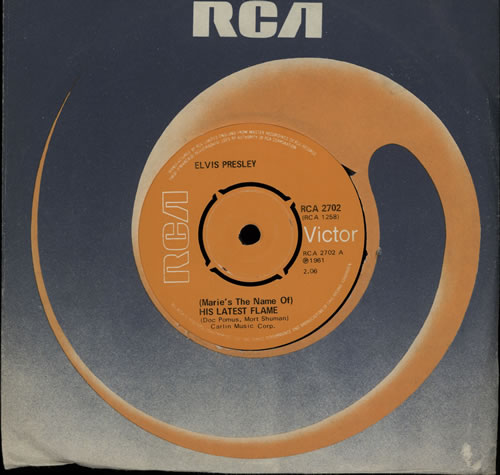 Elvis Presley (Marie's The Name Of) His Latest Flame 7" vinyl single (7 inch record / 45) UK ELV07MA571631