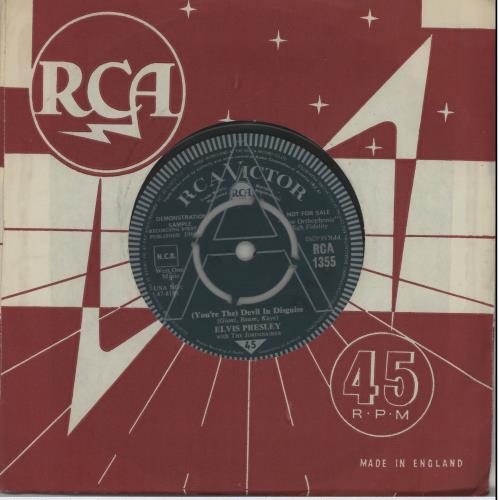 Elvis Presley (You're The) Devil In Disguise - A Label 7" vinyl single (7 inch record / 45) UK ELV07YO646946