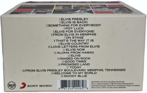 Elvis Presley 20 Original Albums CD Album Box Set UK ELVDXOR744429
