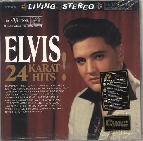 Elvis Presley 24 Karat Hits! - 180gram - Sealed 2-LP vinyl record set (Double LP Album) US ELV2LKA713426
