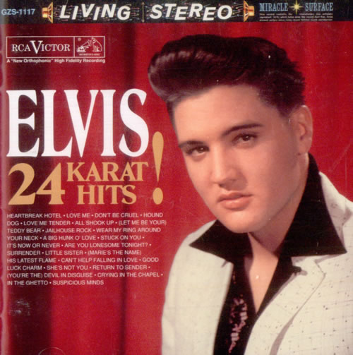 Elvis Presley 24 Karat Hits! CD album (CDLP) US ELVCDKA526800