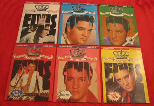 Elvis Presley 25 Years The King - Set Of 6 Magazines magazine UK ELVMAYE400770