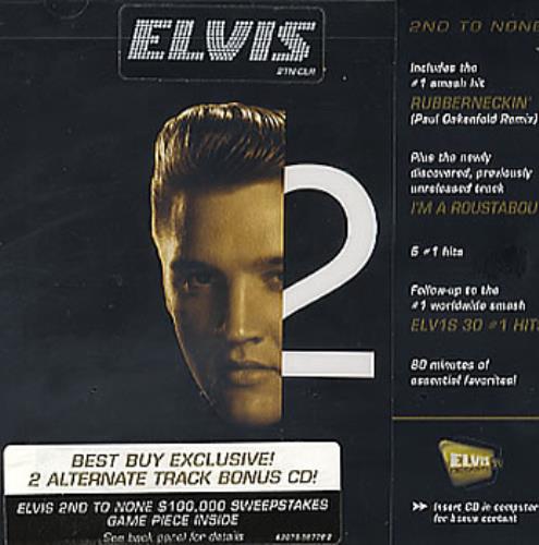 Elvis Presley 2nd To None CD album (CDLP) US ELVCDND351207